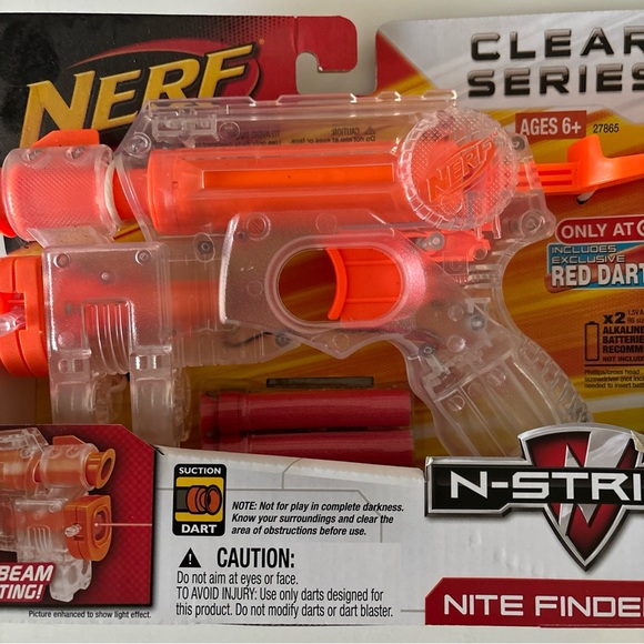 Nerf N-Strike Nite Finder EX-3 Clear Series Target Exclusive Limited Release NEW - Picture 2 of 8